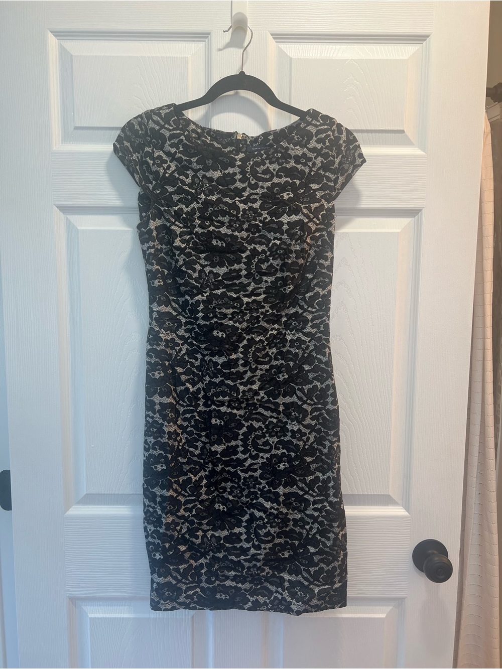 Tommy Hilfiger Black Lace design Midi Dress